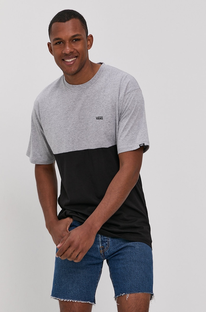 Vans T-shirt bawełna szary VN0A3CZDATJ1