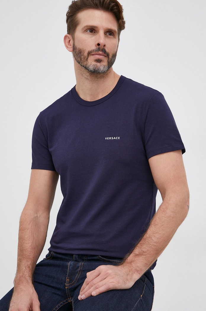 Versace t-shirt elasztánnal fehér AU04023