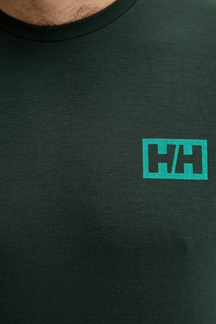 Tričko Helly Hansen SKOG RECYCLED GRAPHIC 63082 zelená