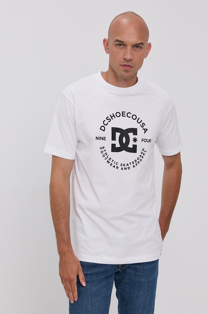 Bavlněné tričko Dc ADYZT04990 bílá SS23