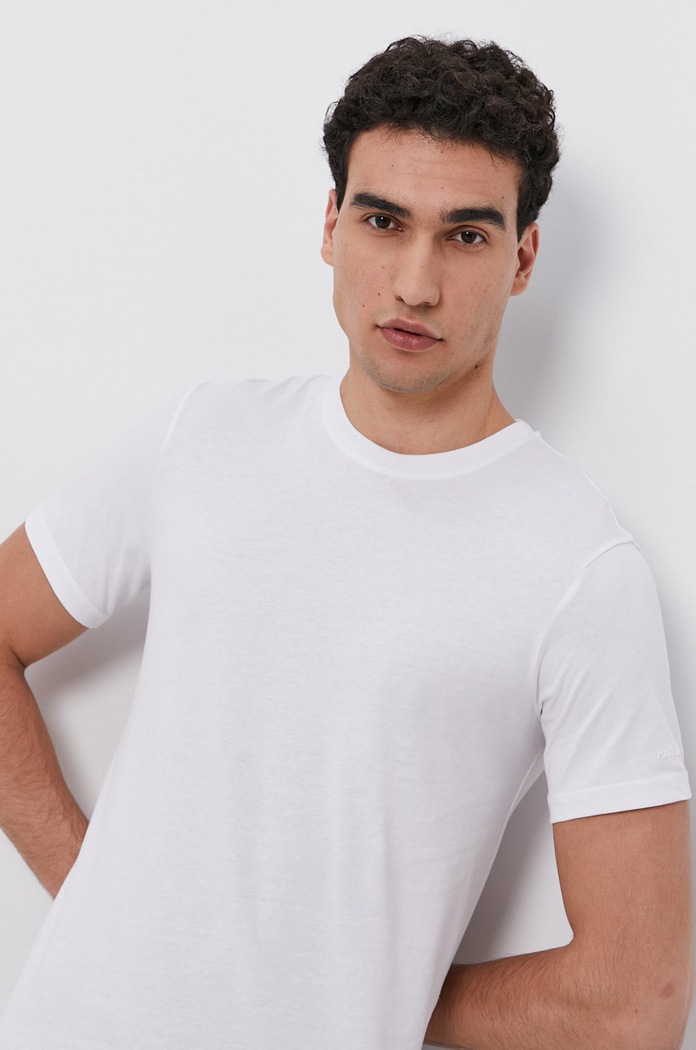 Karl Lagerfeld T-shirt bawełniany (2-pack) 215M2199 biały 215M2199