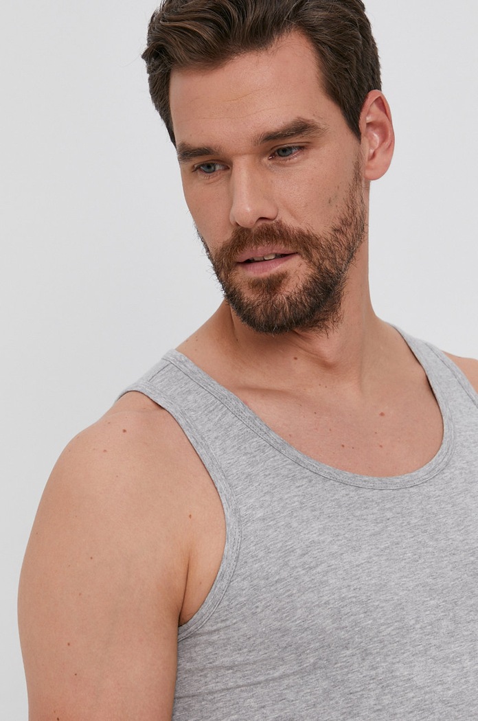 United Colors of Benetton тениска сив 3OP82H257.501
