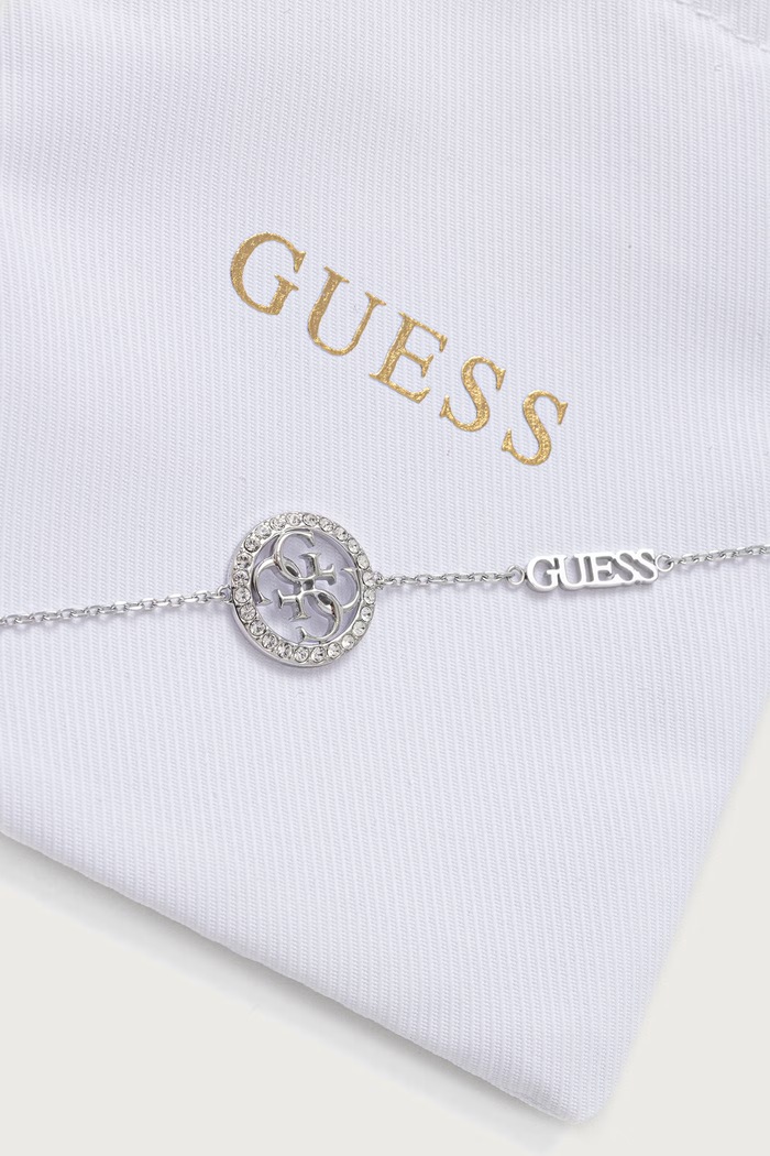 Doplňky Guess Náramek dámský z nerezové oceli JUBB02.137JW stříbrná