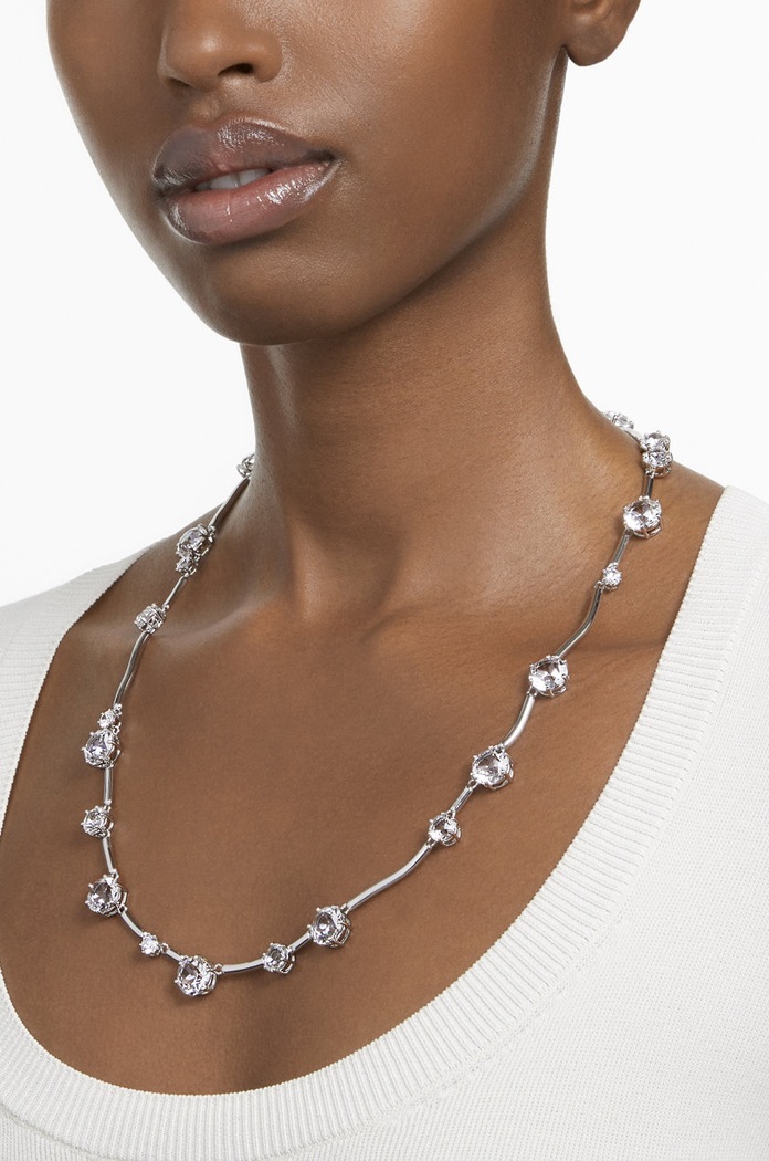 Swarovski verižica Constella 5638696 srebrna AW22