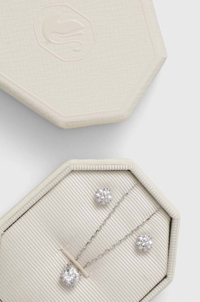 Naszyjnik i kolczyki Swarovski 5647663 srebrny