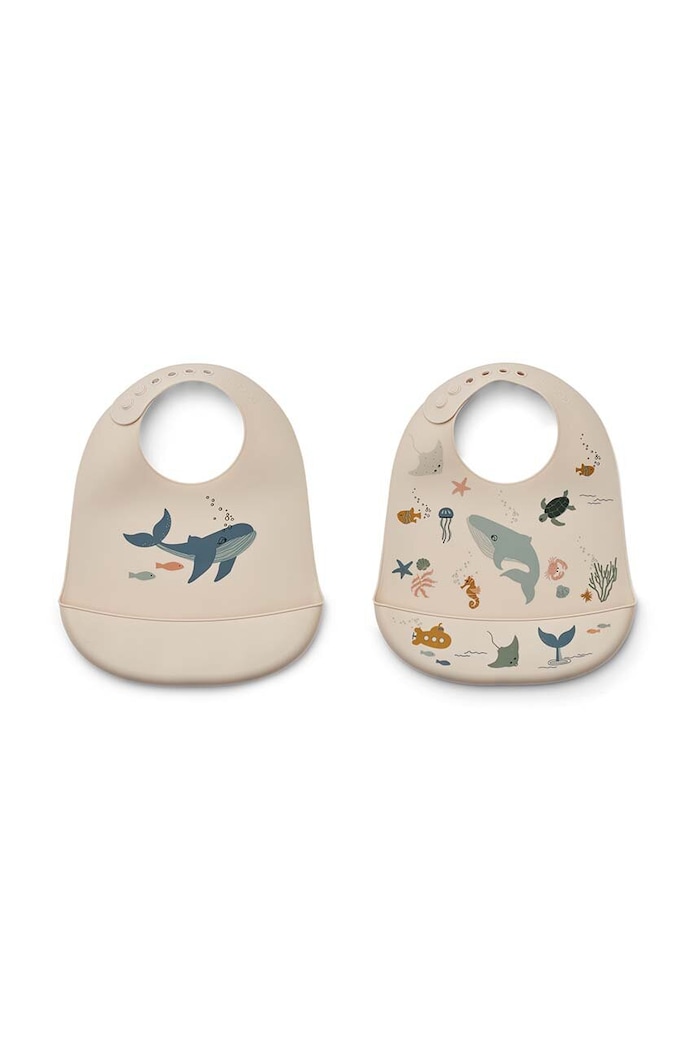 Dětský podbradník Liewood Tilda 2-pack 2-pack modrá LW15128