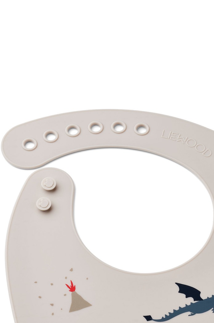 Chłopiec Liewood śliniak niemowlęcy Tilda 2-pack LW15128 beżowy
