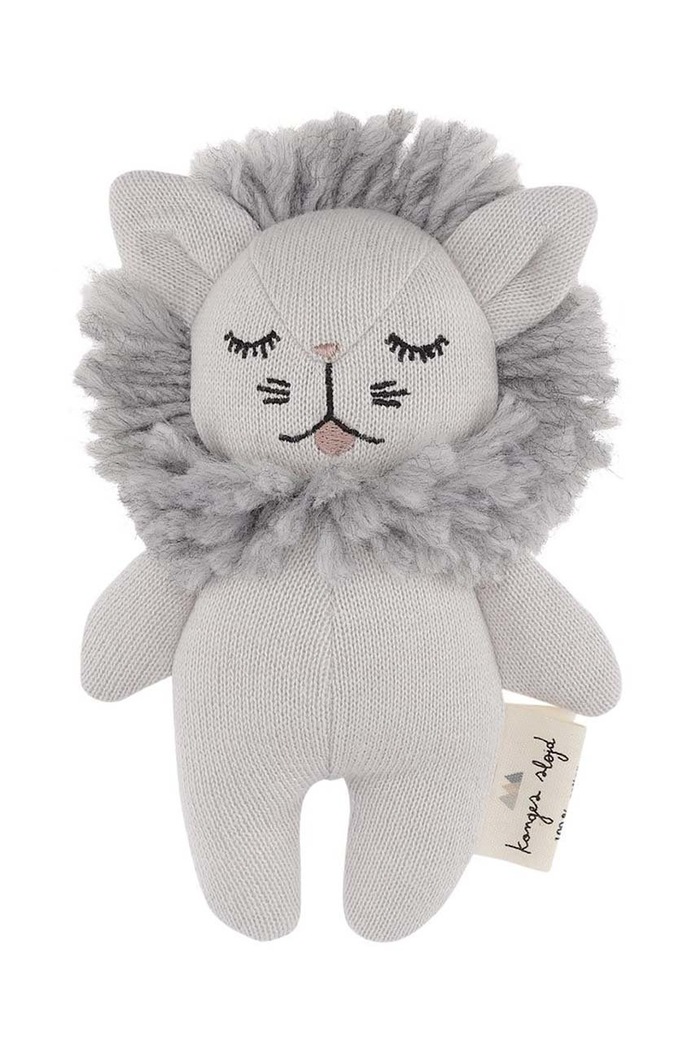 Plyšák Konges Sløjd MINI LION 17609 šedá AW22