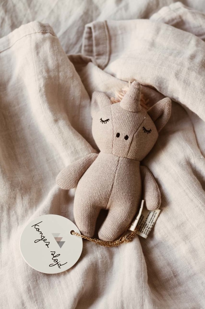 Hračka Konges Sløjd MINI UNICORN Pre bábätká ružová 17610