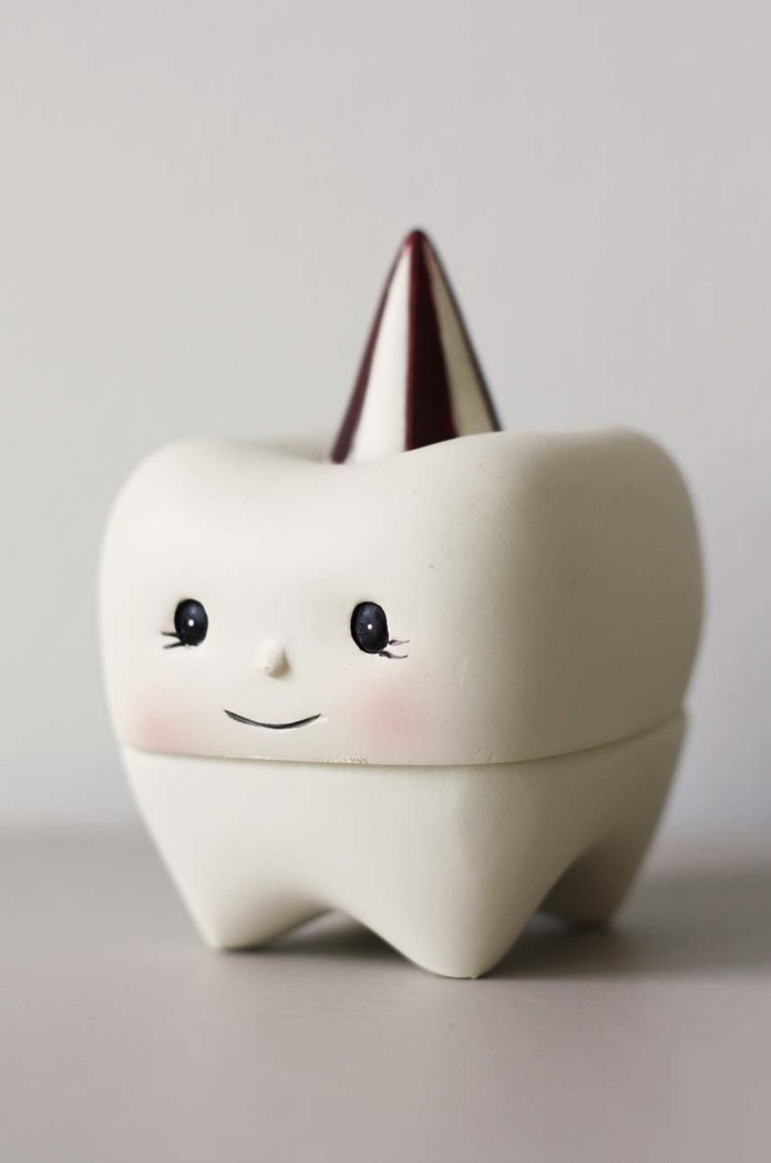 Úložný box Konges Sløjd TOOTH BOX biela KS1388