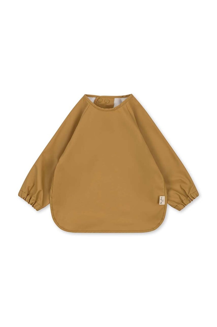Konges Sløjd salopete pentru bebeluși 2-pack 2 PACK DINNER BIB WITH SLEEVES bej KS2474