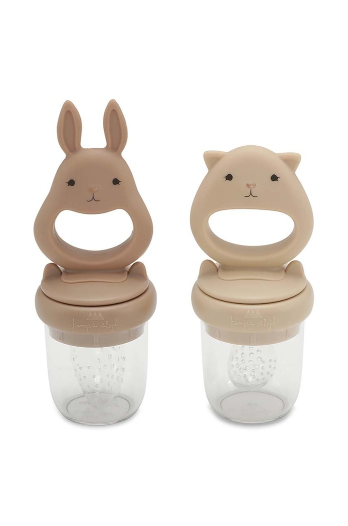 Konges Sløjd tetină de fructe 2-pack SILICONE FRUIT FEEDING PACIFIER 2-pack bej KS4279