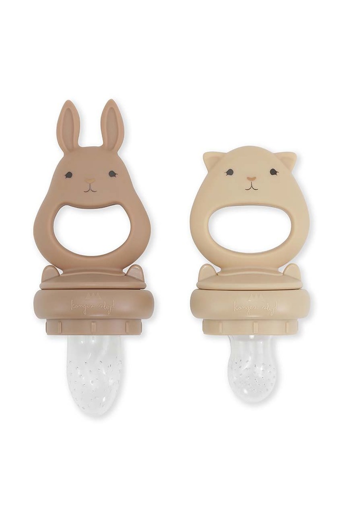 Konges Sløjd tetină de fructe 2-pack SILICONE FRUIT FEEDING PACIFIER KS4279 bej AA00