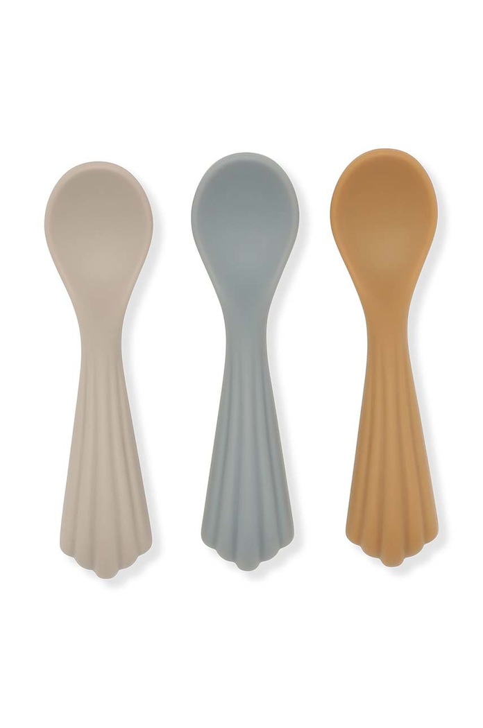 Set žlica za djecu Konges Sløjd 3-pack Gift Box siva KS1969
