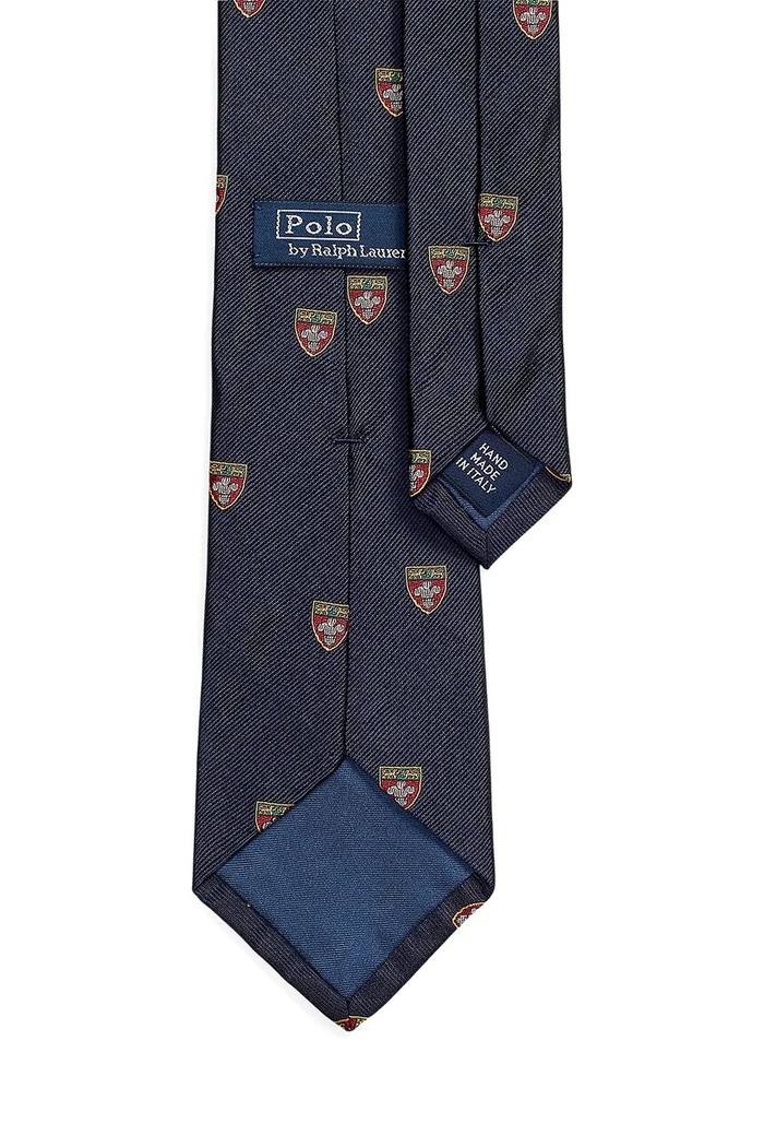 Polo Ralph Lauren cravată de mătase 712880958003 bleumarin SS26