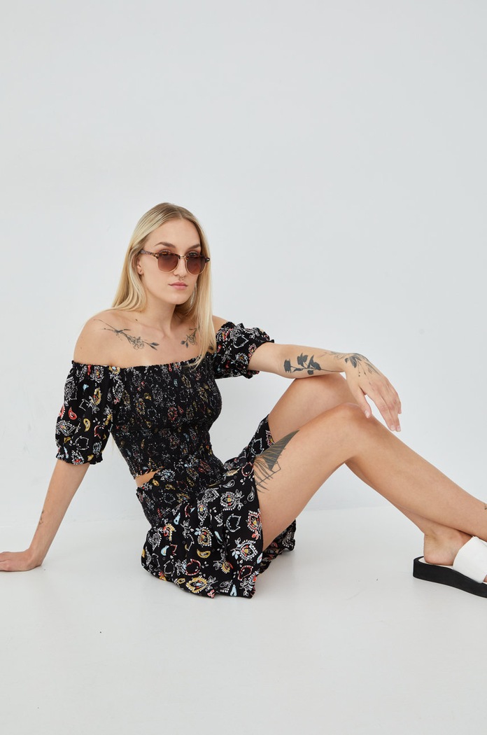 Superdry felső rövid fekete W6011290A.6WW
