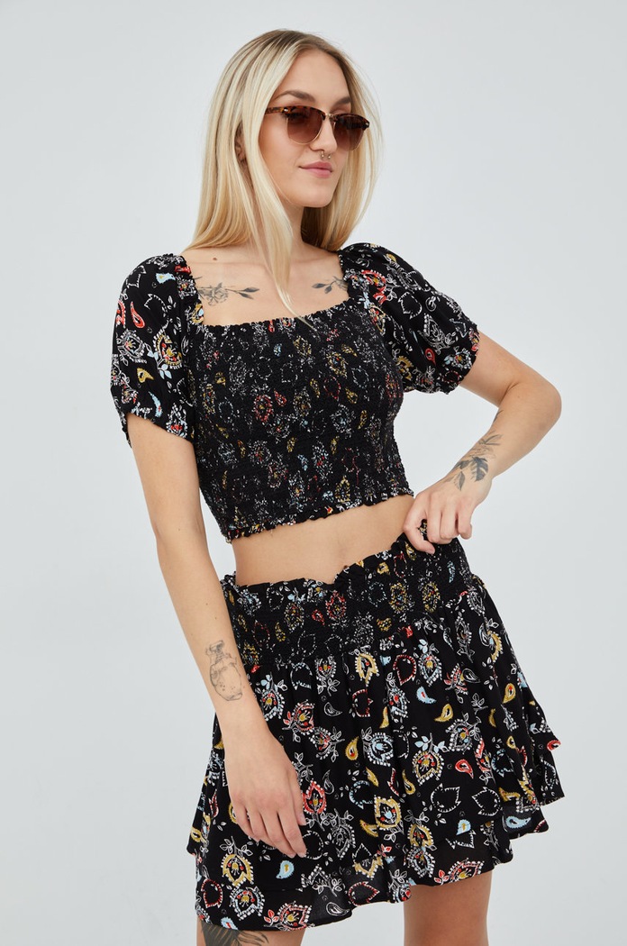 Superdry felső W6011290A.6WW fekete AW22