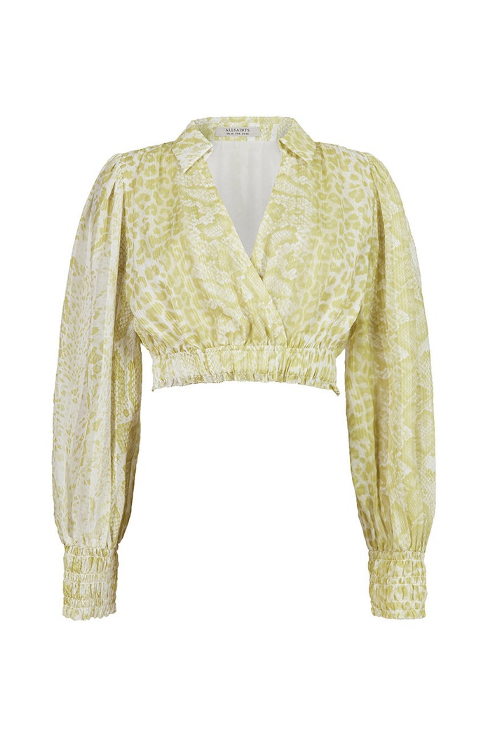 AllSaints bluzka CLARA NOCHE TOP WM215W multicolor