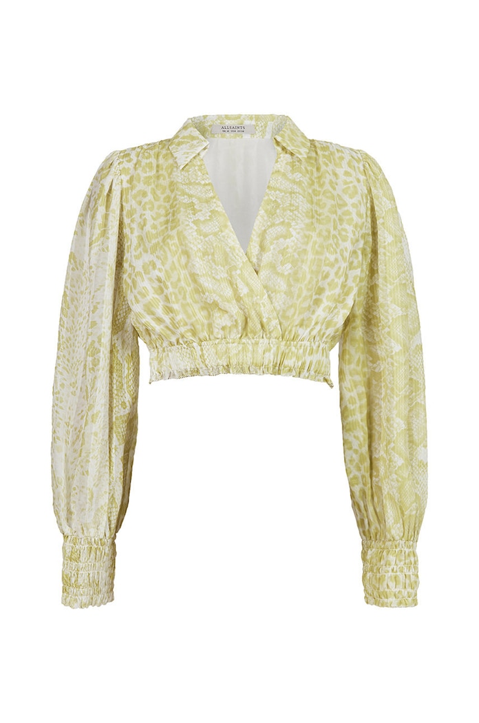 AllSaints bluzka CLARA NOCHE TOP WM215W multicolor