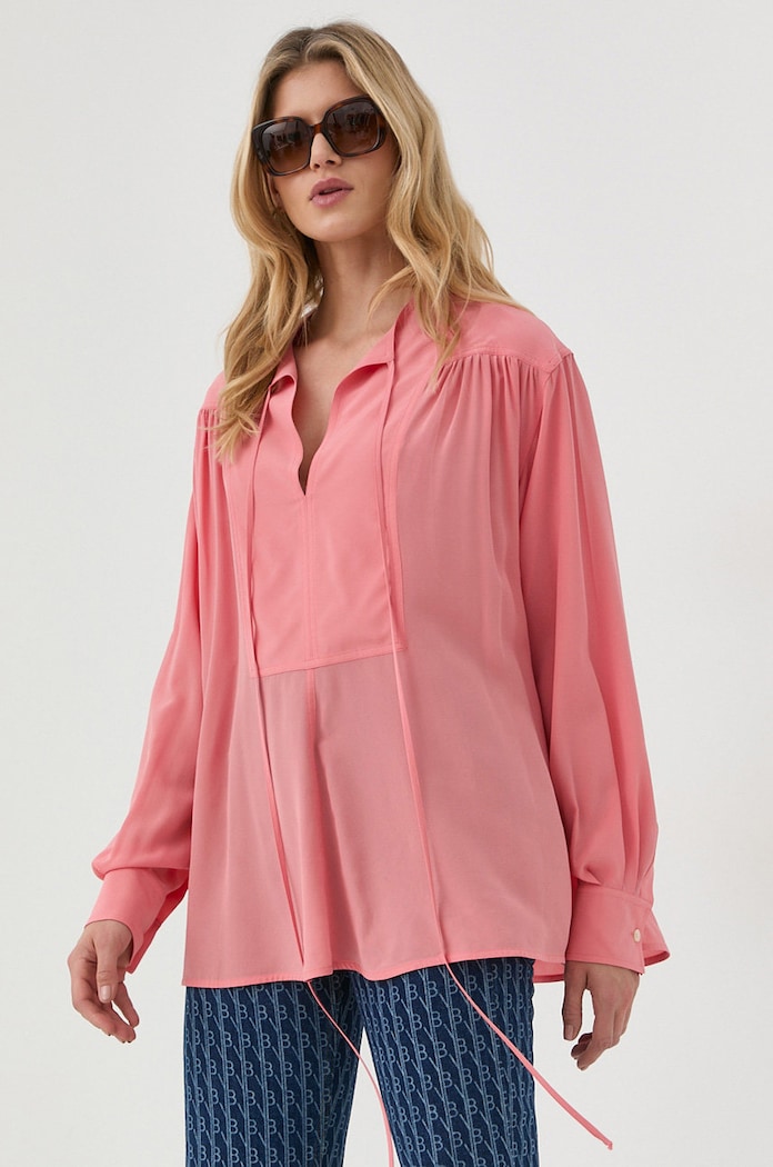 Blúzka Victoria Beckham relaxed ružová 1422WSH004156A