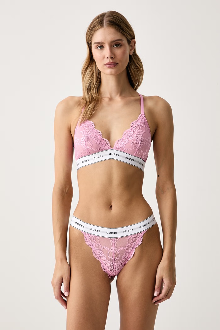 Guess Figi koronkowe BELLE O97E01.KBBT0 różowy SS26