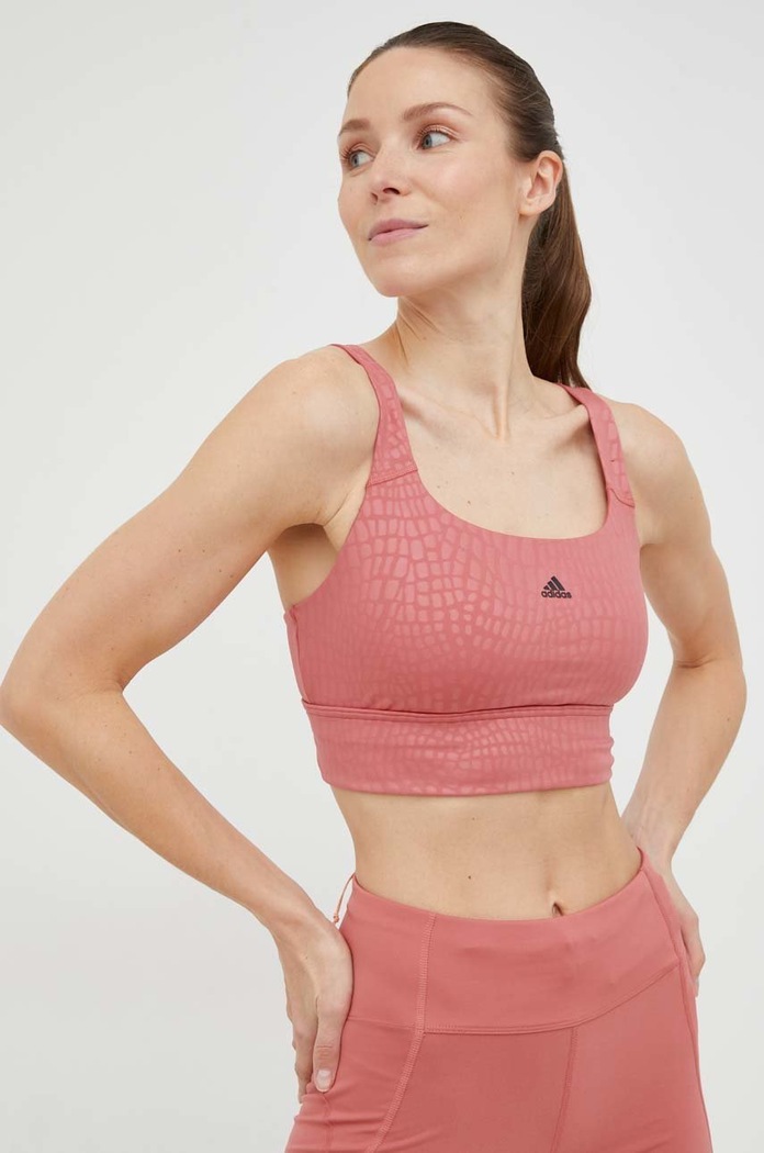 Športová podprsenka adidas Performance Powerimpact HM4087 ružová AW22