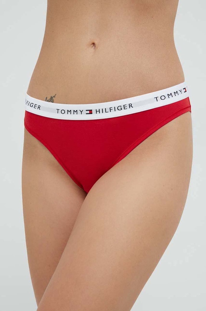 Tommy Hilfiger bugyi sima piros UW0UW03836.9BYY