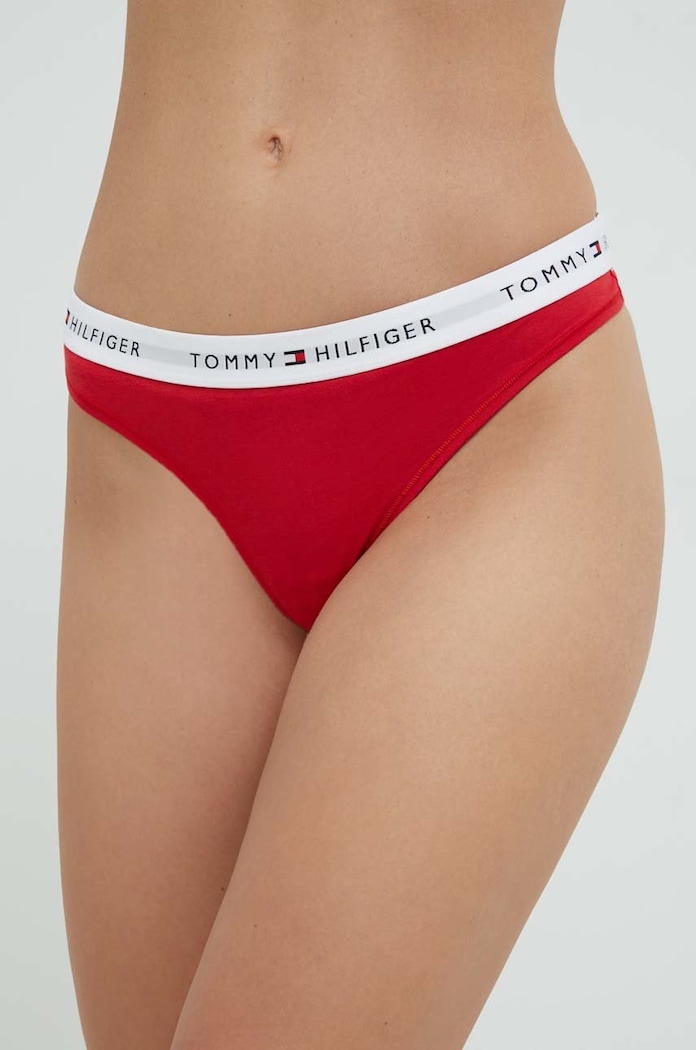 Tanga Tommy Hilfiger tanga červená UW0UW03835.9BYY