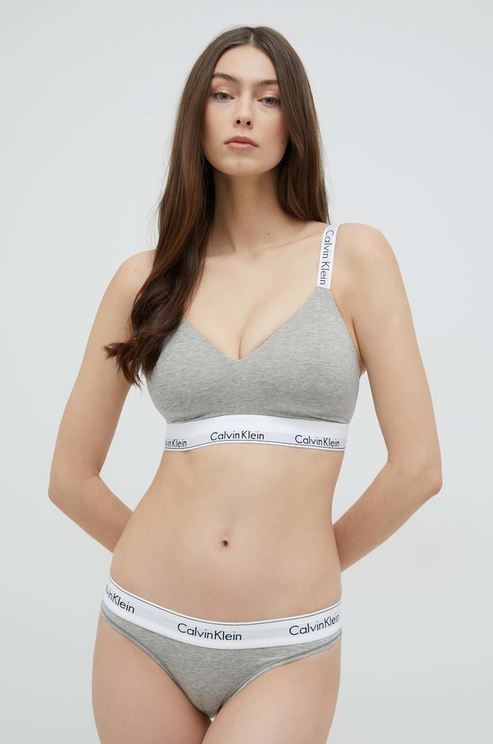 Oblečení Calvin Klein Underwear Podprsenka Calvin Klein Underwear 000QF7060E.9BYY šedá