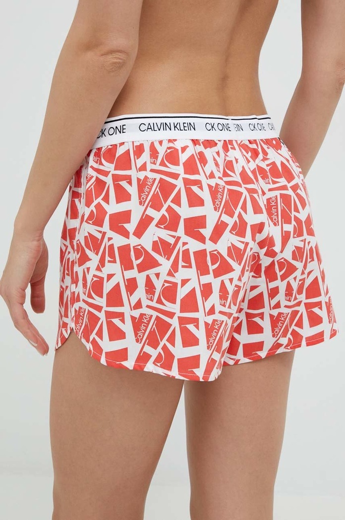 Kratki doljnji dio pidžame Calvin Klein Underwear 000QS6437E.9BYY crvena AW22