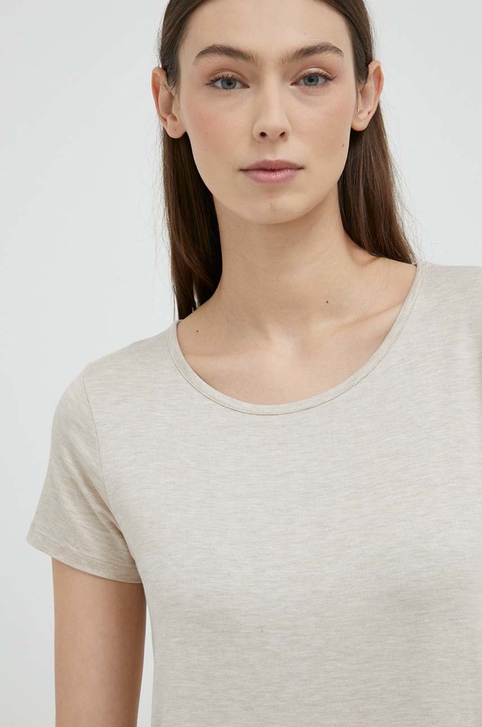United Colors of Benetton t-shirt piżamowy beżowy 3Z123M314.729