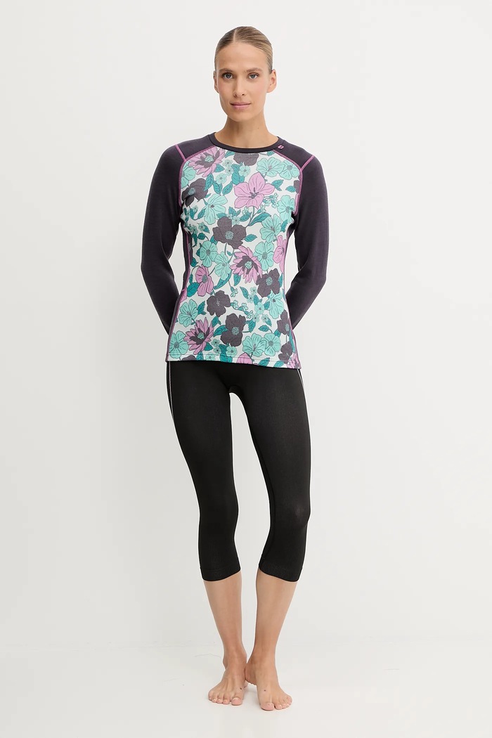 Helly Hansen longsleeve funcțional LIFA MERINO 49379 violet AW25