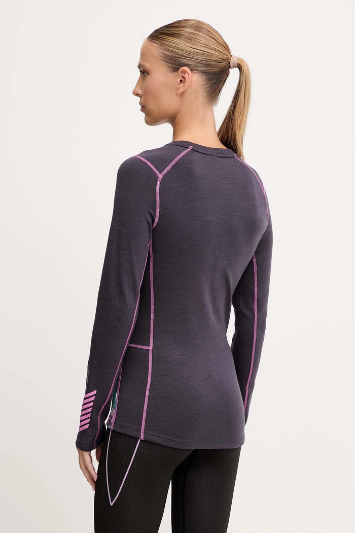 Îmbrăcăminte Helly Hansen longsleeve funcțional LIFA MERINO 49379 violet