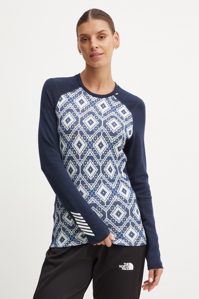 Funkcionalna majica dugih rukava Helly Hansen LIFA MERINO 49379 mornarsko plava AW25