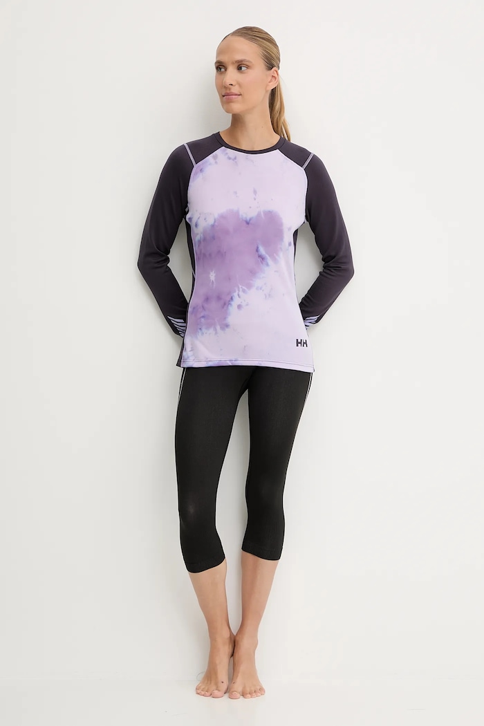 Funkcionalna majica z dolgimi rokavi Helly Hansen LIFA ACTIVE 49393 vijolična AW25