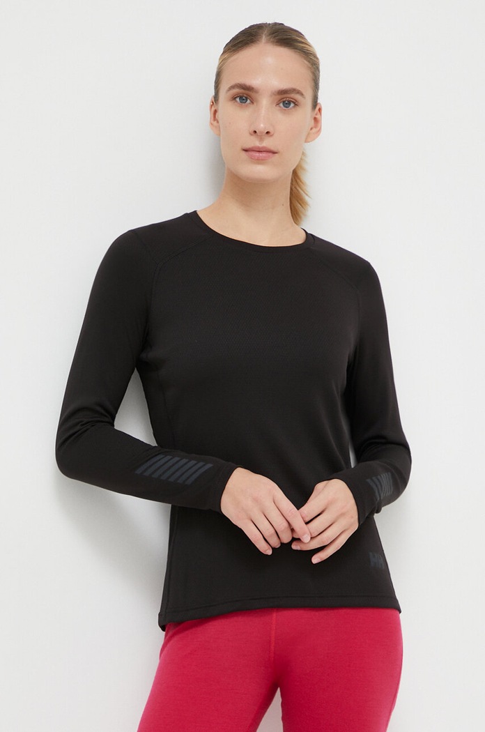 Helly Hansen longsleeve funcțional LIFA ACTIVE Planet friendly negru 49393