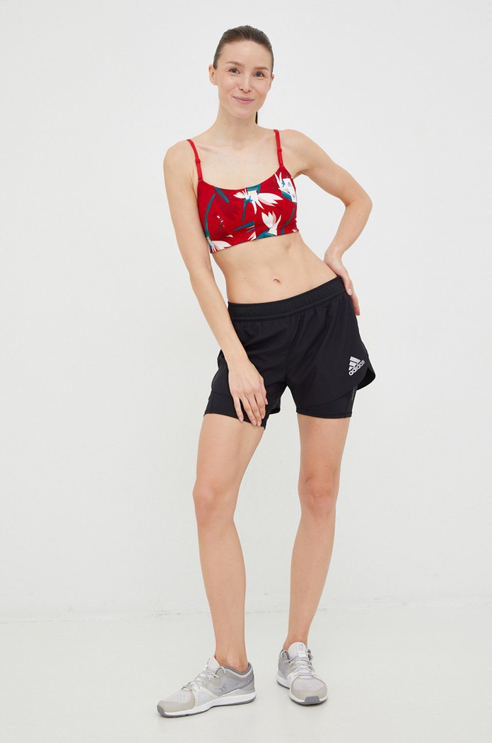 Jógová podprsenka adidas Performance Thebe Magugu Studio HM9256 červená AW22