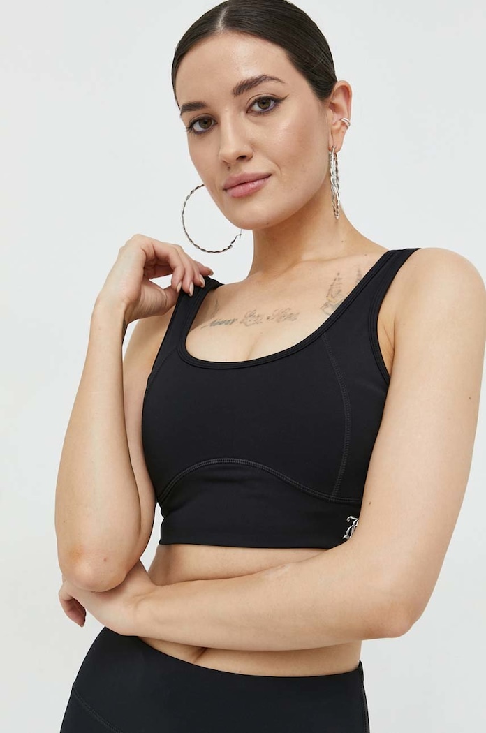 Αθλητικό σουτιέν Juicy Couture Lazlo μαλακό μαύρο JCSN222001.101