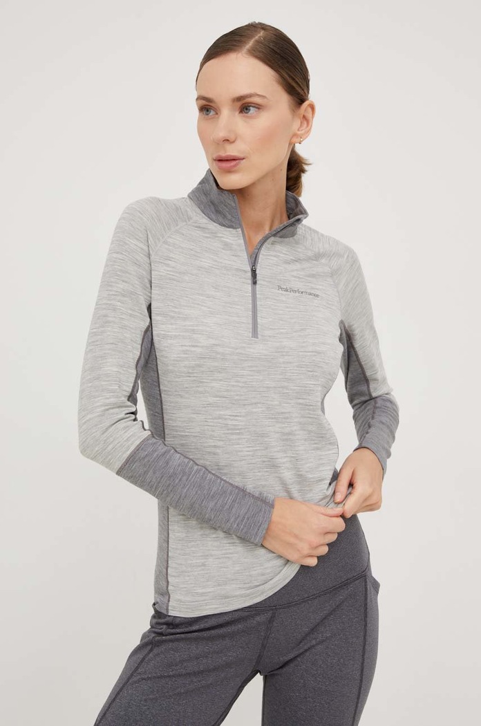 Peak Performance longsleeve funkcyjny Magic sporty zimowe szary G78068