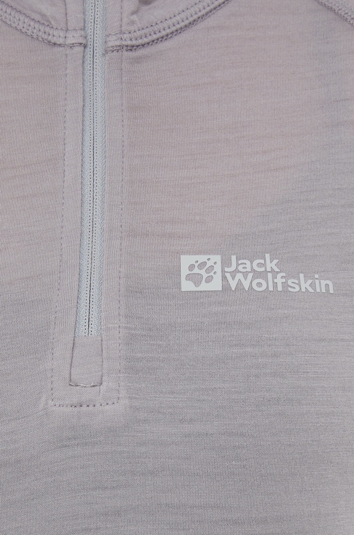 Jack Wolfskin longsleeve funkcyjny Alpspitze Wool 1808721 szary