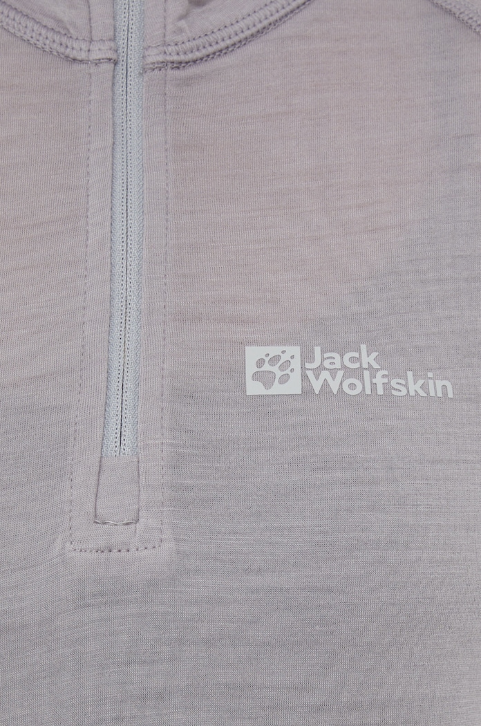 Jack Wolfskin longsleeve funkcyjny Alpspitze Wool 1808721 szary