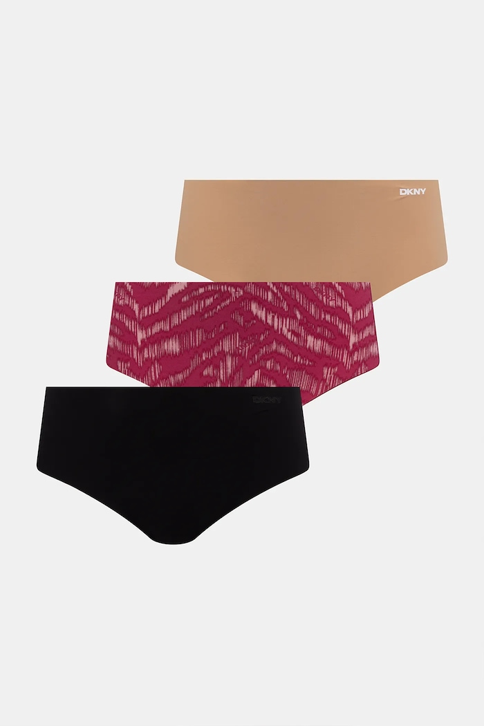 Nohavičky Dkny 3-pak nohavičky burgundské DK5028BP3