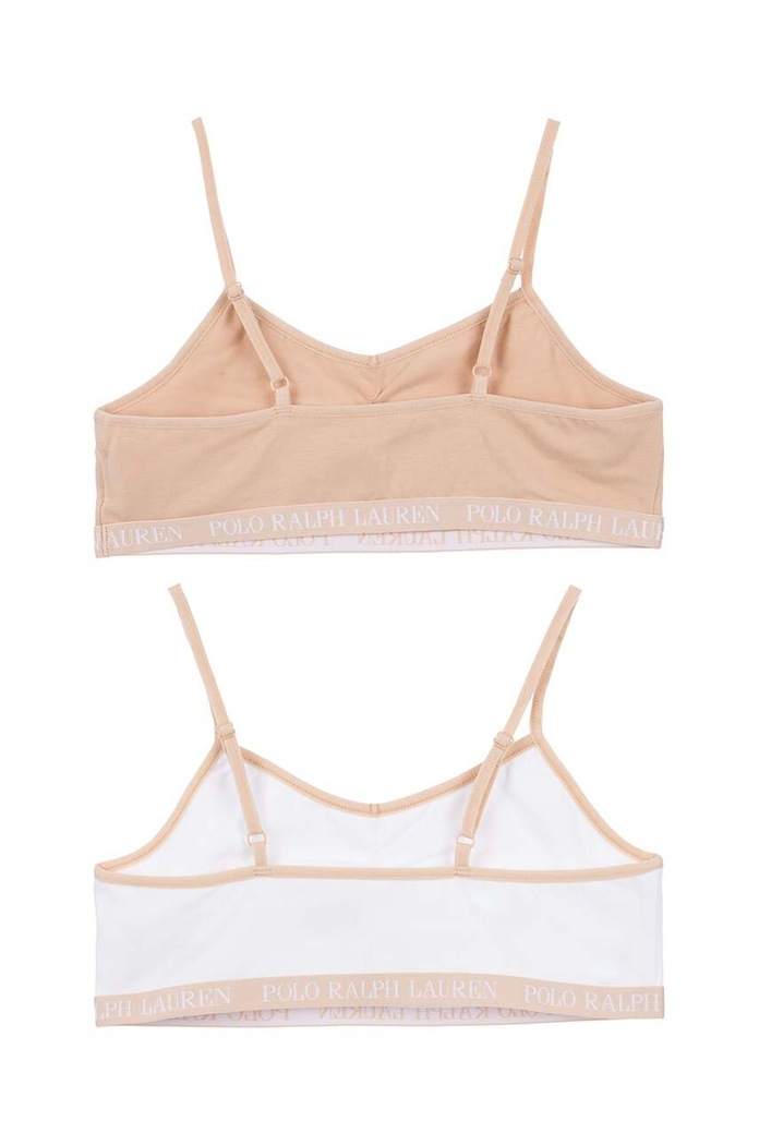 Detská podprsenka Polo Ralph Lauren 2-pak 4P5017 oranžová SS24