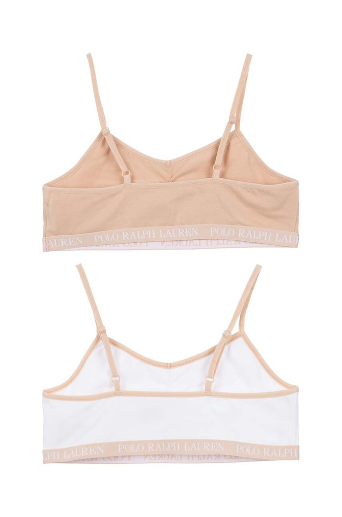 Detská podprsenka Polo Ralph Lauren 2-pak 4P5017 oranžová SS24