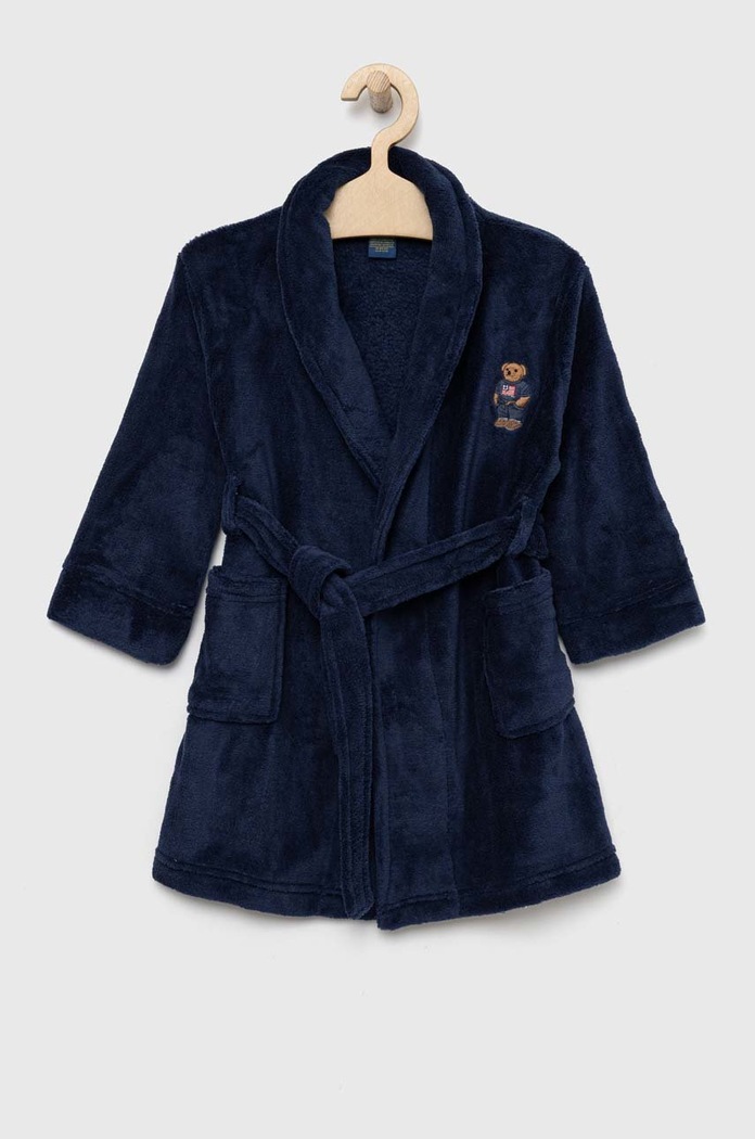 Dječji kućni ogrtač Polo Ralph Lauren mornarsko plava 8P0042