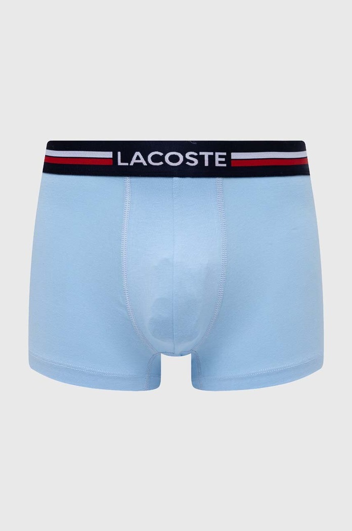 Boxeri 3-pack Lacoste 5H3386 bleumarin