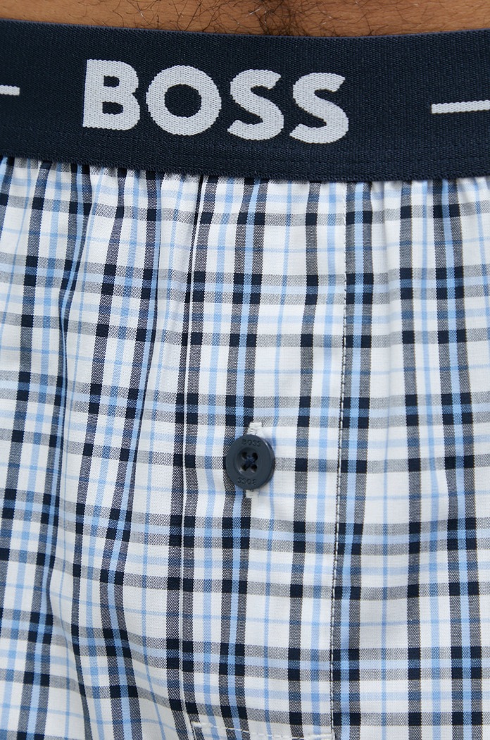 Хлопковые боксёры BOSS 2-pack NOS Boxer EW 2P 50480056 тёмно-синий