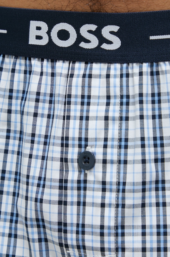 Хлопковые боксёры BOSS 2-pack NOS Boxer EW 2P 50480056 тёмно-синий