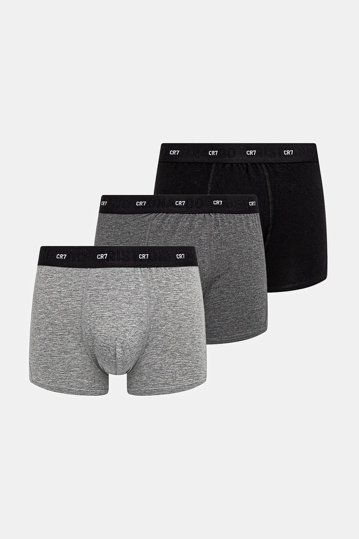 Боксерки CR7 Cristiano Ronaldo (3 чифта) трикотаж сив 82130.49.405