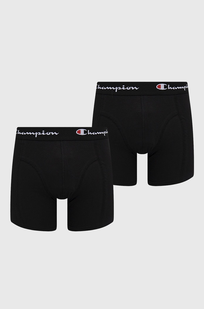 Champion μπόξερ (2-pack) εφαρμοστό σορτς μπόξερ μαύρο U20001